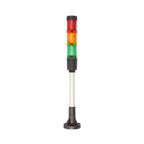 Colonne lumineuse à LED - LED-TLM MINI ECO - Moflash Signalling - permanente / à 3 couleurs / à 2 couleurs