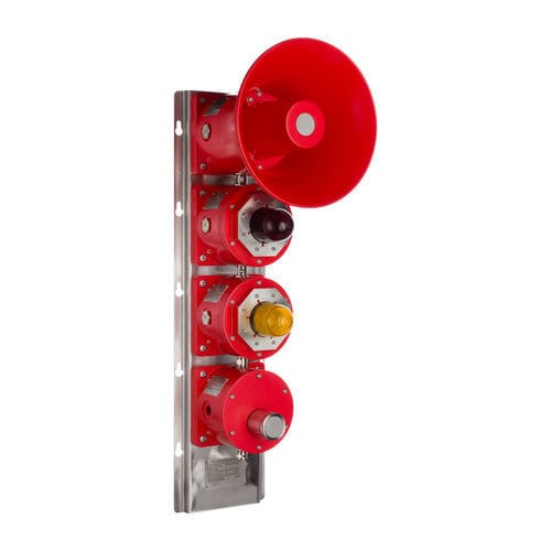 Diffuseur sonore avec feu à LED - SB150-2,3,4  - Moflash Signalling - avec feu au xénon / électronique / résistant aux intempéries