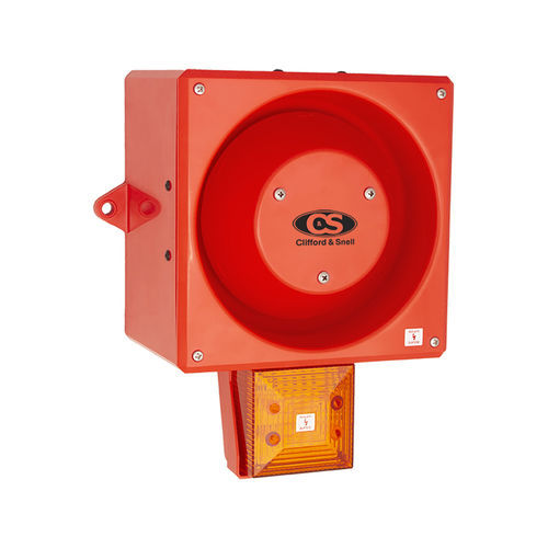 Sirène avec feu à LED - YL80 Hi Vis - Moflash Signalling - avec feu à éclats / avec feu permanent / électronique