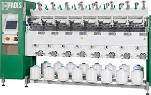 Machine de bobinage de fils textiles - SINCRO SPRINT series - FADIS - de précision / de cône à cône / double face