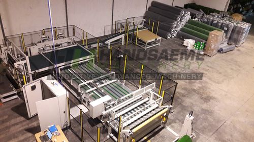 Ligne de découpe à couteau - HANDSAEME MACHINERY - pour PVC / pour textiles / pour moquette