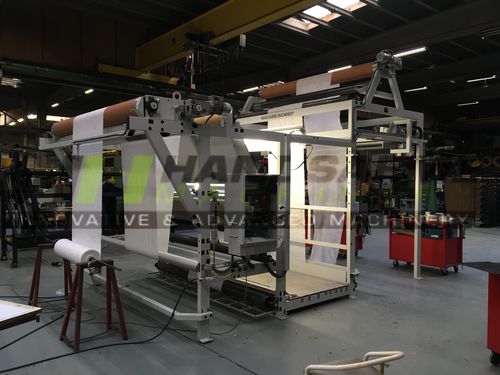 Machine à visiter les tissus avec enrouleur - HANDSAEME MACHINERY