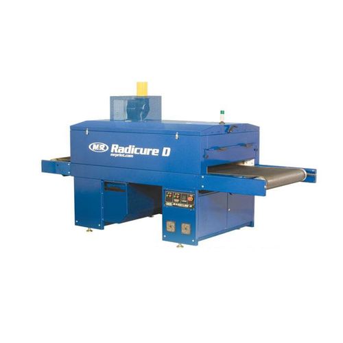 Sécheur avec convoyeur à bande - RADICURE D™ series - M&R - à air chaud / continu / pour l'industrie textile