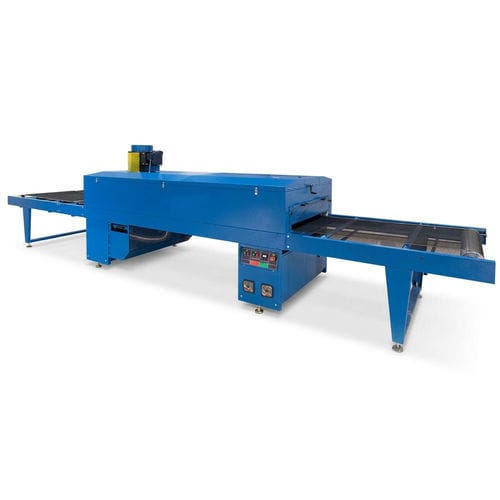 Sécheur avec convoyeur à bande - RADICURE D™ - M&R - à air chaud / continu / pour l'industrie textile
