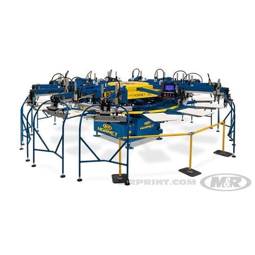 Machine de sérigraphie automatique - HORNET™  - M&R - à 10 couleurs / haute résolution / pneumatique