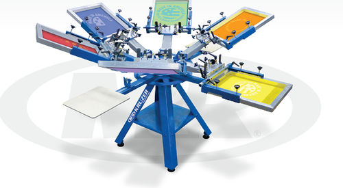 Machine de sérigraphie manuelle - KRUZER™ series - M&R - à 4 couleurs / à 6 couleurs / à 8 couleurs