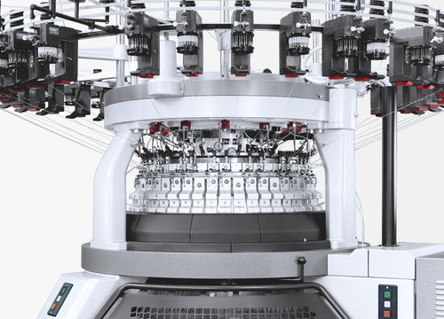 Machine à tricoter circulaire - OVJA 1.6 ET - MAYER & CIE - jersey double / industrielle