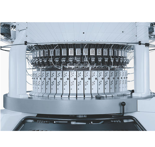 Machine à tricoter circulaire - INTERRIB 4-1.6 R QC - MAYER & CIE - jersey double / industrielle