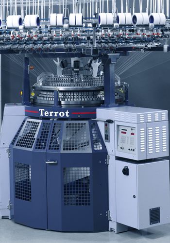 Machine à tricoter jersey simple - SBF 296-1 / SBF 296-2 Series - TERROT - circulaire / industrielle