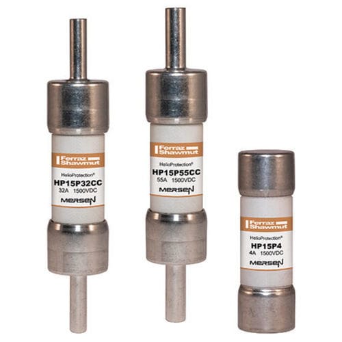 Fusible pour applications photovoltaïques - HelioProtection® HP15P series - Mersen - Electrical Power - cylindrique / Classe gPV / DC