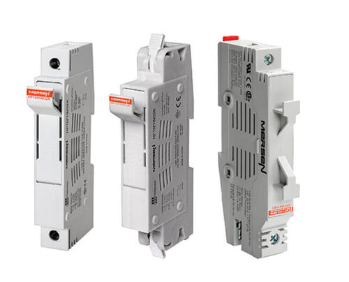Porte-fusible cylindrique - HelioProtection® HP15FHM32 series - Mersen - Electrical Power - sur rail DIN / Classe gPV / UL