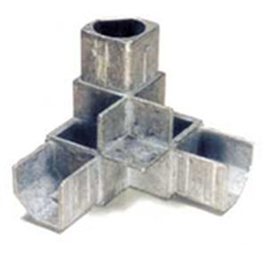 Connecteur de tube rond - AS330-25-0 - AROSIO F.LLI SRL - d'angle / carré / en aluminium