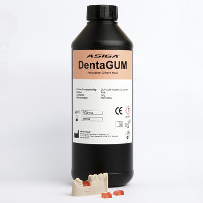 Résine d'impression 3D en polymère - DentaGUM - ASIGA - rose / dentaire