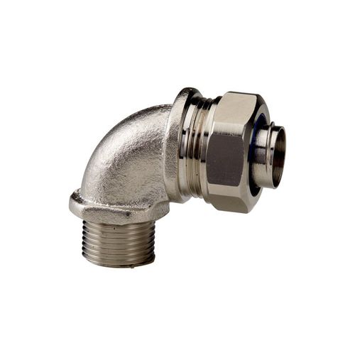 Raccord hydraulique - SILVYN® LCW-M series - U.I. Lapp GmbH - à visser / coudé à 90° / en laiton nickelé
