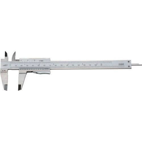 Pied à coulisse à vernier - 0184 - HELIOS-PREISSER - en chrome / en satin / en inox