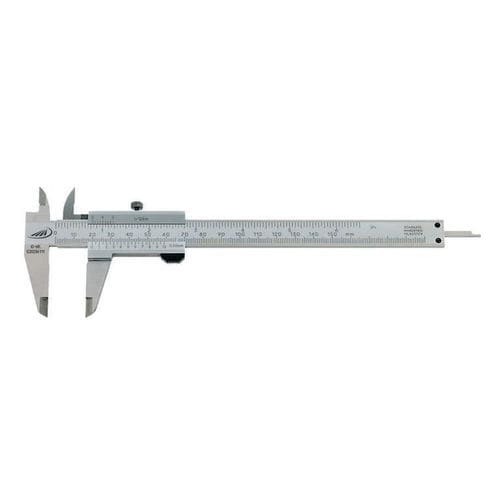 Pied à coulisse à vernier - 0185  - HELIOS-PREISSER - en chrome / en satin / en inox