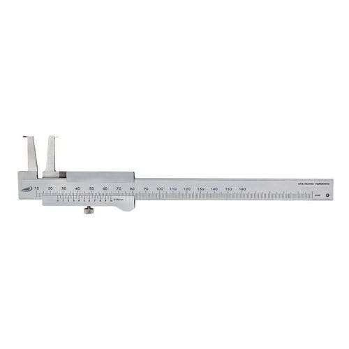 Pied à coulisse à vernier - 0258 - HELIOS-PREISSER - en chrome / en satin / en inox
