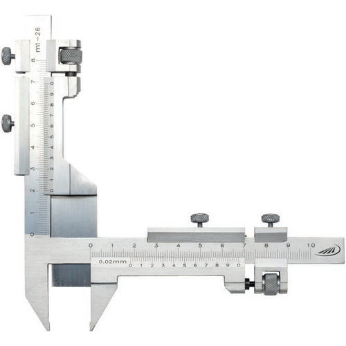 Pied à coulisse pour la mesure de roue dentée - 0268 - HELIOS-PREISSER - en inox / à reglage fin