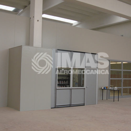 Cabine de peinture fermée - IMAS AEROMECCANICA SRL - pour pièces détachées / pour équipements lourds / à filtre