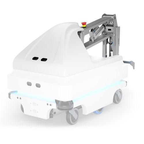 Tracteur de remorquage - MiR Hook 100 - Mobile Industrial Robots Aps - électrique / à 4 roues / AGV