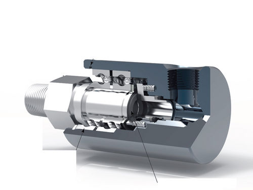 Raccord tournant pour air - RU008 - Rotary Systems, Inc. - pour le vide / hydraulique / moyenne pression