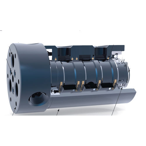 Raccord tournant pour air - RU014 - Rotary Systems, Inc. - pour le vide / 3 passages / hydraulique