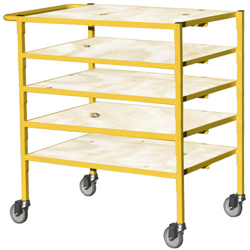 Chariot de stockage - HI-MFST-08-5S series - Handle-iT Ltd - en polypropylène / en plastique / à étagères