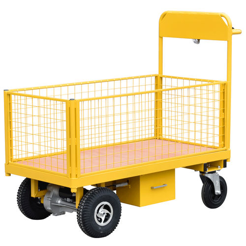 Chariot de manutention - HI-POW-1260-4MS400 - Handle-iT Ltd - en acier / à plate-forme / électrique