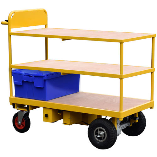 Chariot de stockage - HI-POW-3TT-1260 - Handle-iT Ltd - en acier / 3 niveaux / électrique