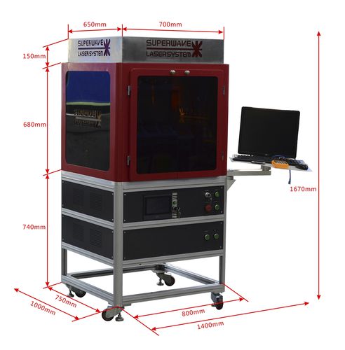 Machine de découpe laser à fibre - Shenzhen Superwave Laser Technology Co.,Ltd - pour acier / de tôle / CNC