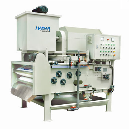 Filtre-presse à bande - HTA series - Shanghai Haibar Mechanical Engineering Co.,Ltd - rotatif / continu / pour traitement de boue