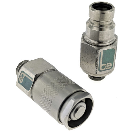 Raccord hydraulique - QDE3L-.-3. - Beswick Engineering Co, Inc. - rapide / en acier inoxydable / à clapet