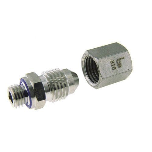 Raccord pneumatique - MFM-.-.-6. - Beswick Engineering Co, Inc. - fileté / à tube évasé 37° / en inox