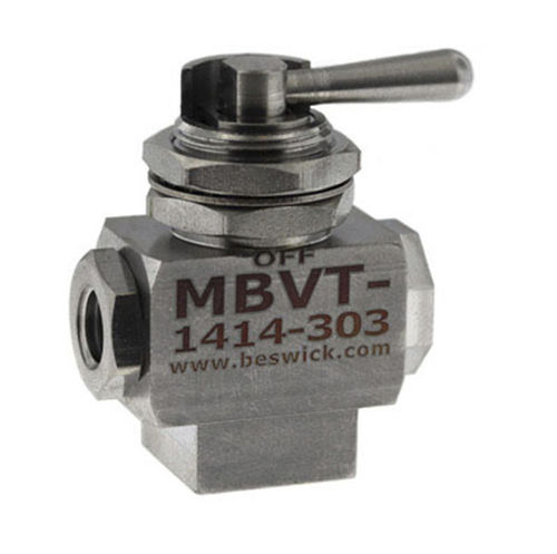 Vanne à boisseau sphérique - MBVT-1414-303-. - Beswick Engineering Co, Inc. - à levier / de contrôle / de sélection