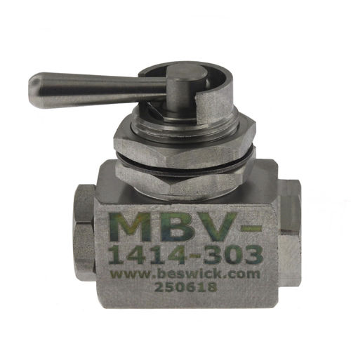 Vanne à boisseau sphérique - MBV-1414-303-. - Beswick Engineering Co, Inc. - manuelle / d'arrêt / pour l'eau