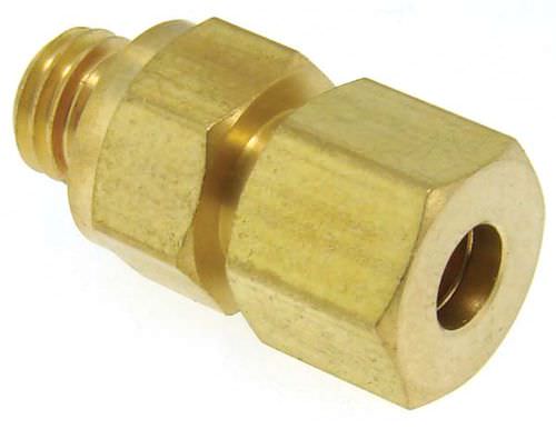 Raccord hydraulique - MCB-4MM-1428.-. - Beswick Engineering Co, Inc. - à visser / en laiton / en acier inox