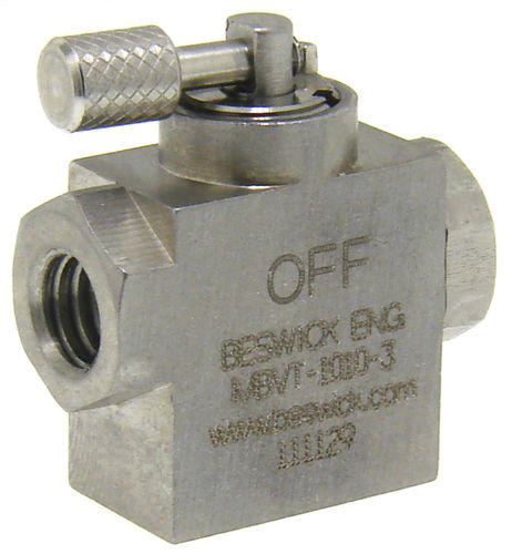 Vanne à boisseau sphérique - MBVT-1010.-. - Beswick Engineering Co, Inc. - manuelle / d'arrêt / d'aiguillage