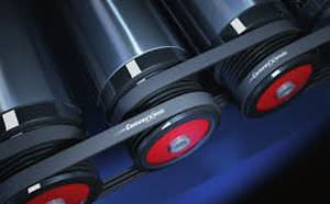 Convoyeur à bande - ConveyXonic™, Poly-V® - Dura-Belt - à rouleaux / horizontal / de transport