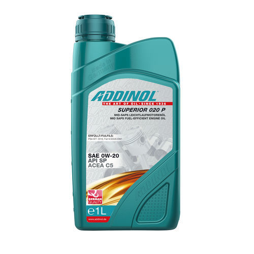 Huile de lubrification - ADDINOL SUPERIOR 020 P - ADDINOL Lube Oil - synthétique / pour moteur diesel / pour voiture
