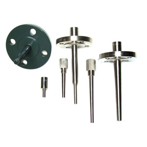 Doigt de gant à bride - T-WELL - Alf-Sensor - fixe / en acier inoxydable / pour thermocouple