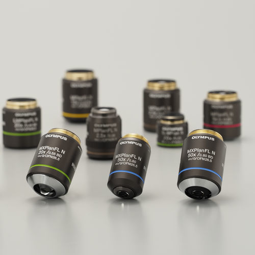 Objectif de microscope zoom - MXPLFLN series - Evident - Olympus Scientific Solutions - pour inspection des semi-conducteurs / semi-apochromat