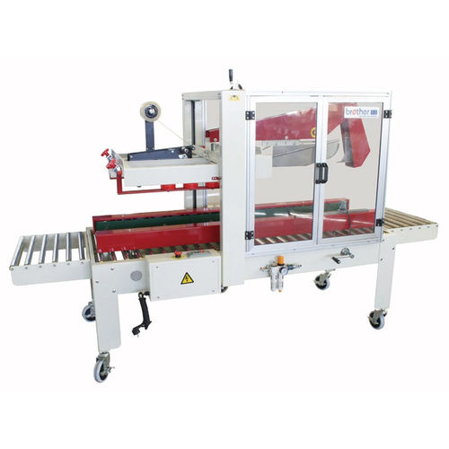 Fermeuse de cartons à double rabats - FX-AT5050  - ZHEJIANG BROTHER PACKING MACHINERY CO.,LTD - ruban adhésif / automatique