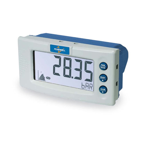 Indicateur de pression - D050 - Fluidwell bv - affichage LCD / pour montage sur panneau / d'extérieur