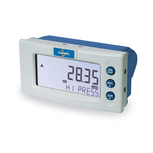 Indicateur contrôleur de pression - D053 - Fluidwell bv - affichage LCD / pour montage sur panneau / avec alarme