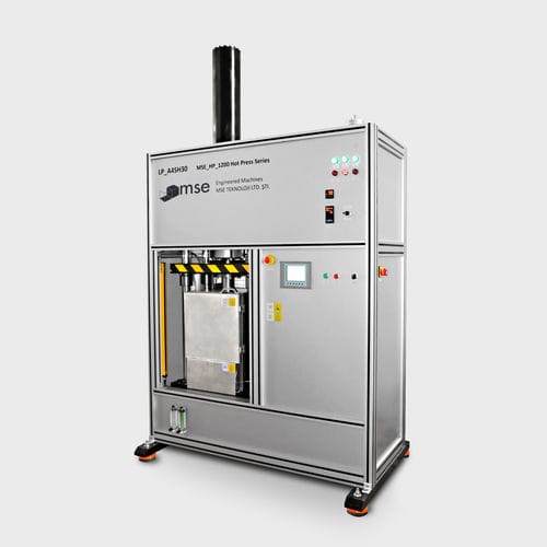Presse hydraulique - LP_A4SH series - MSE TEKNOLOJİ LTD. ŞTİ. - électronique / de formage / pour échantillon de polymères