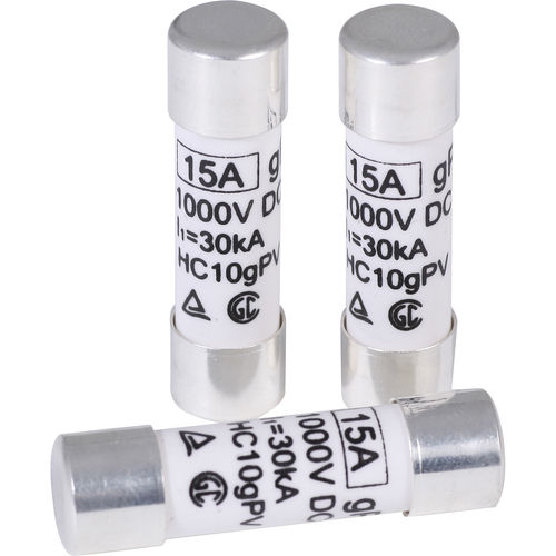 Fusible cylindrique - HC10gPV Series - Holly/Hollyfuse/Hollyland - Classe gPV / DC / 10x38