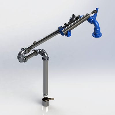 Bras de chargement pour transfert de fluides - LA120 series - Zipfluid srl - chargement par le haut