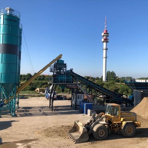 Centrale à béton mobile - CONSTMACH Concrete Plants & Crushers - compacte / automatique / horizontale