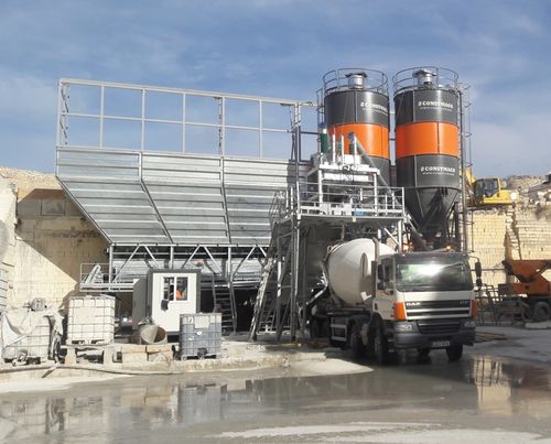 Centrale à béton stationnaire - Drymix-100 - CONSTMACH Concrete Plants & Crushers - compacte / automatique / horizontale