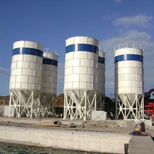 Silo à fond conique - CS-300 - CONSTMACH Concrete Plants & Crushers - boulonné / de ciment / à béton
